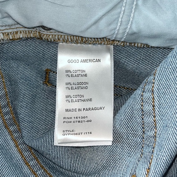 NWT Good American Good Vintage Frayed Hem in Indigo116 2 / 26 - Picture 13 of 14